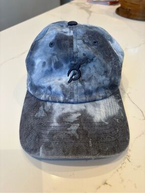 Peloton Blue Tie Dye Washed Hat